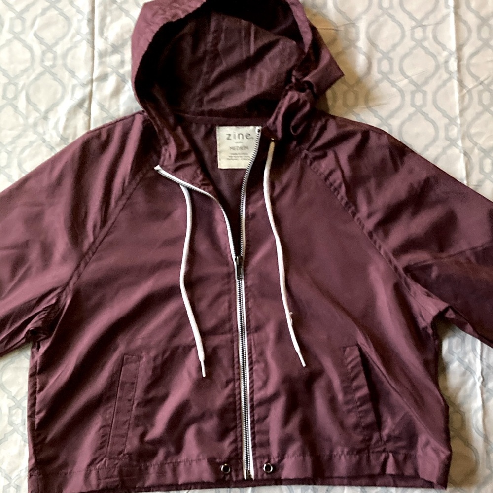 maroon coat